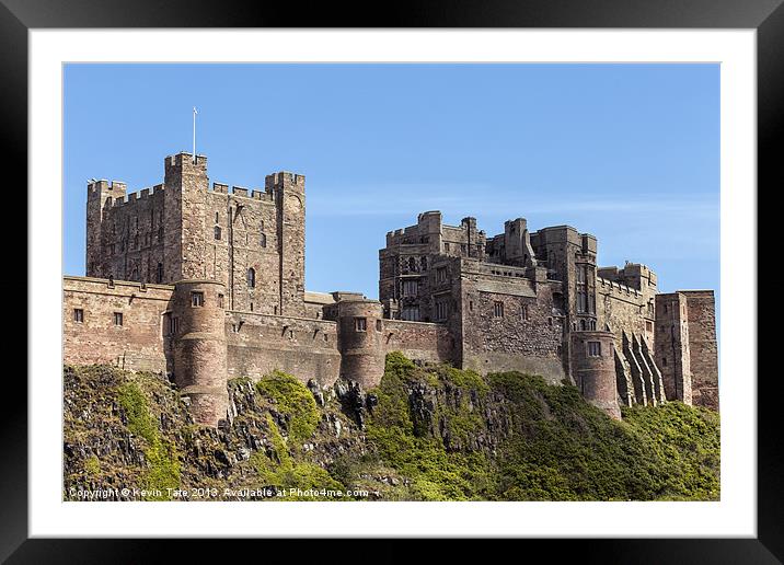 Bamburgh Castle Framed Mounted Print by Kevin Tate