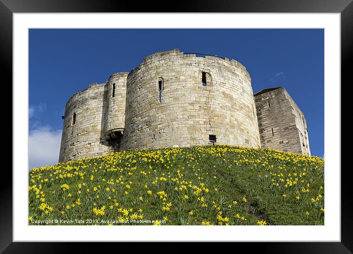 York Castle Framed Mounted Print by Kevin Tate