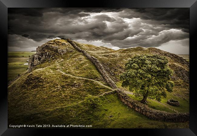 Syamore Gap on Hadrians wall Framed Print by Kevin Tate