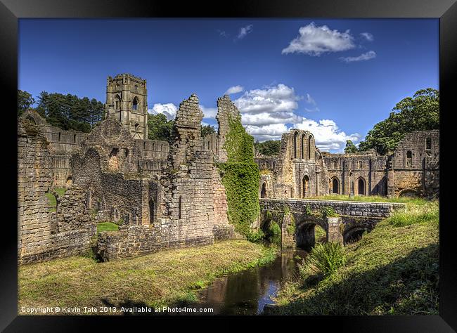 Fountains Abbey Framed Print by Kevin Tate