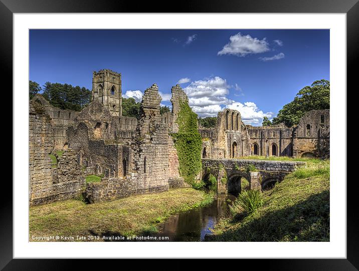 Fountains Abbey Framed Mounted Print by Kevin Tate