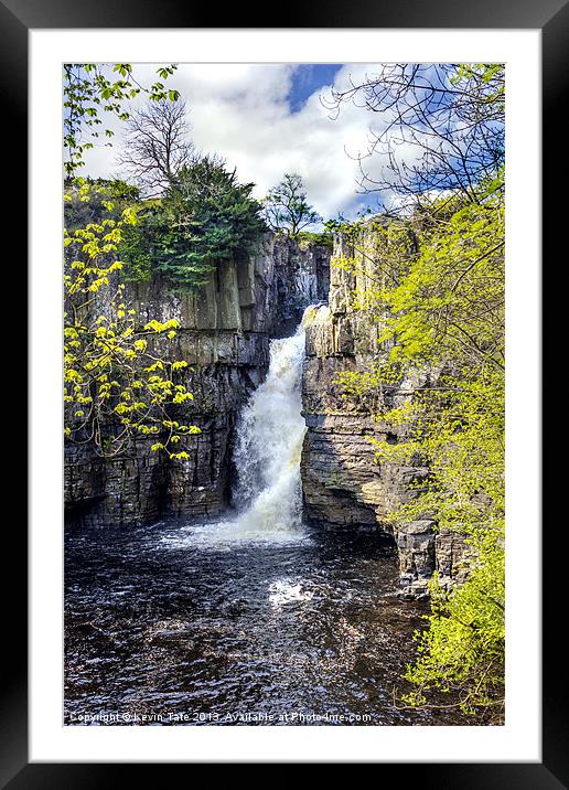 High Force Framed Mounted Print by Kevin Tate