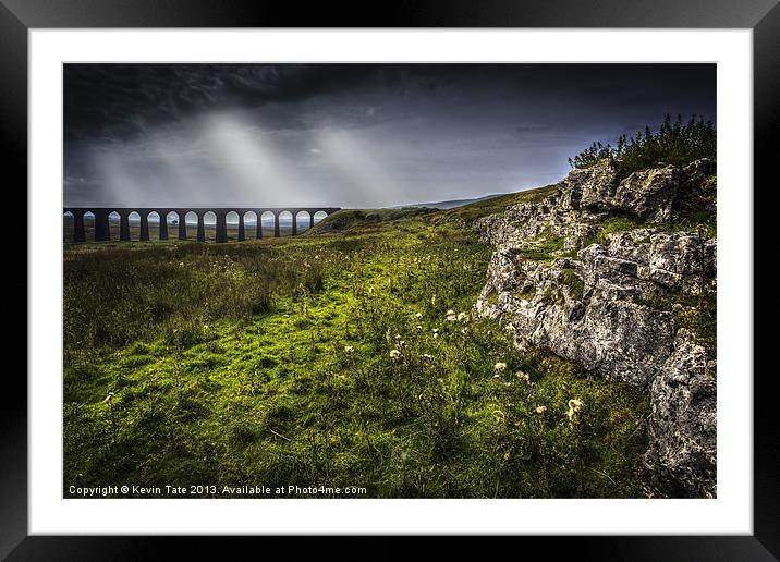 Ribblehead overcast Framed Mounted Print by Kevin Tate
