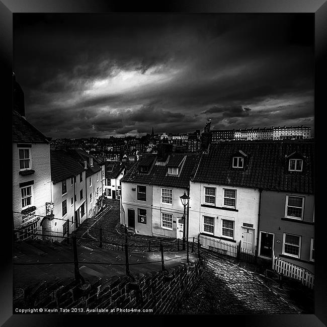 Whitby Steps Framed Print by Kevin Tate