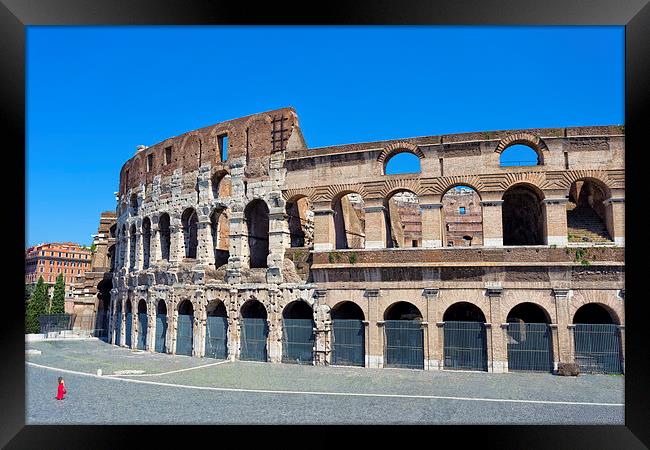 Roman colossuem Framed Print by Kevin Tate