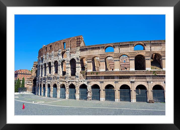 Roman colossuem Framed Mounted Print by Kevin Tate