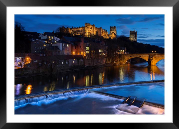 Durham Castle Framed Mounted Print by Kevin Tate