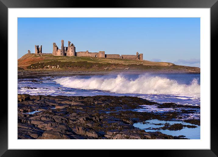 Dunstanburgh Castle Framed Mounted Print by Kevin Tate