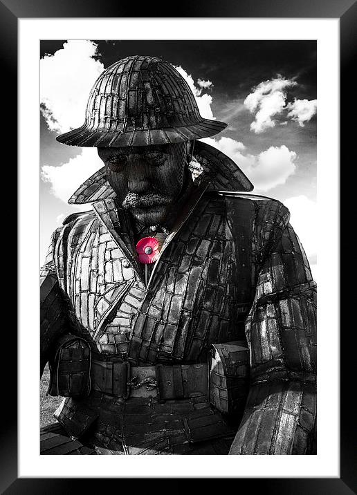 Seaham Harbour Tommy 1101 Sculpture Framed Mounted Print by Kevin Tate