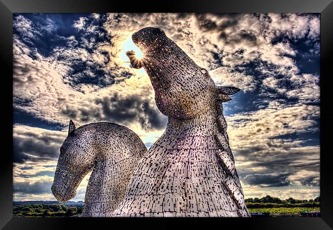 Falkirk Kelpies Framed Print by Kevin Tate