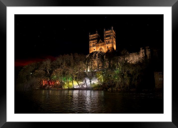  Durham Cathedral Fogscape Framed Mounted Print by Kevin Tate