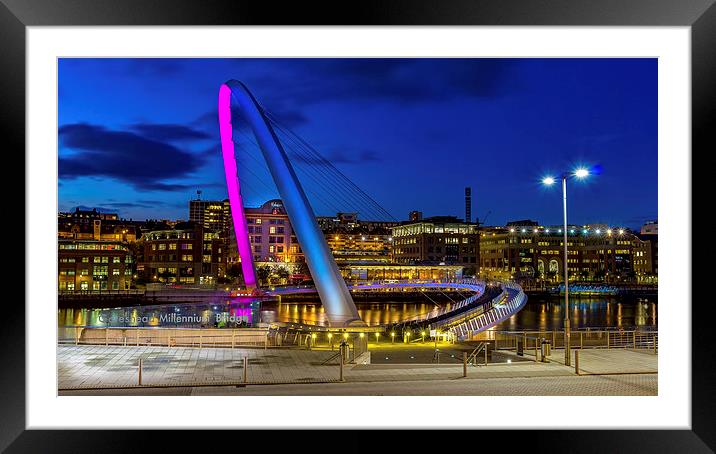 Newcastle Millennium Framed Mounted Print by Kevin Tate