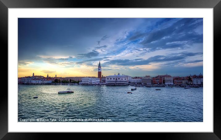 St Marks Square, Venice Framed Mounted Print by Kevin Tate