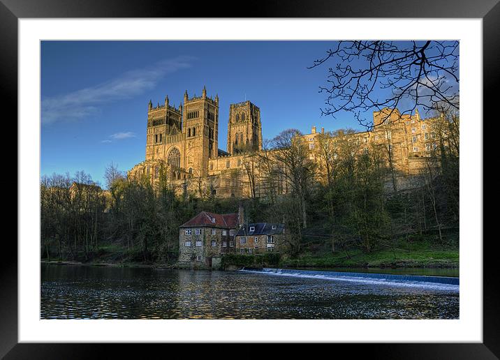 Durham Cathedral in Spring Framed Mounted Print by Kevin Tate
