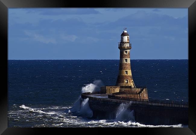 Roker Lighthouse - Sunderland Framed Print by Kevin Tate