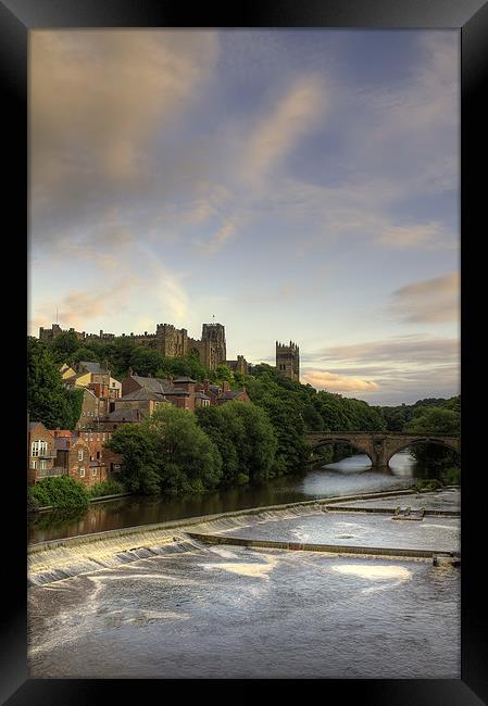 Durham Cathedral Over Framwellgate Bridge Framed Print by Kevin Tate