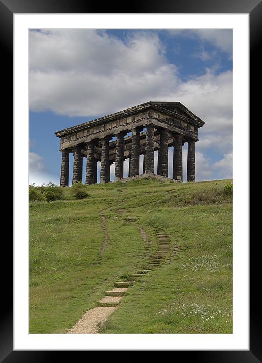 penshaw monument colour. Framed Mounted Print by Northeast Images