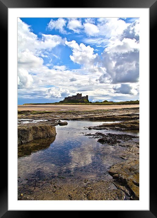 bamburgh castle Framed Mounted Print by Northeast Images