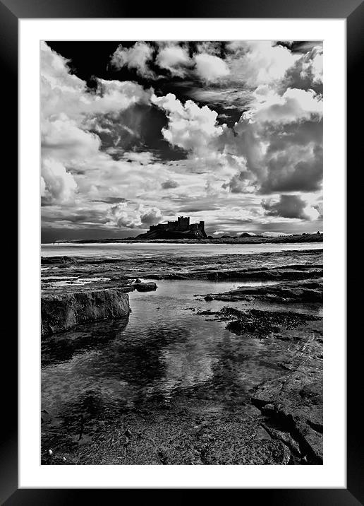 bamburgh castle Framed Mounted Print by Northeast Images