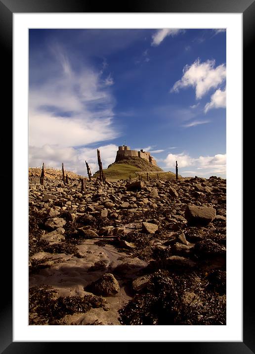 Lindisfarne castle Framed Mounted Print by Northeast Images