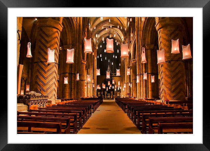 Durham Cathedral Framed Mounted Print by Northeast Images