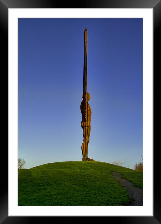 angel of the north. Framed Mounted Print by Northeast Images