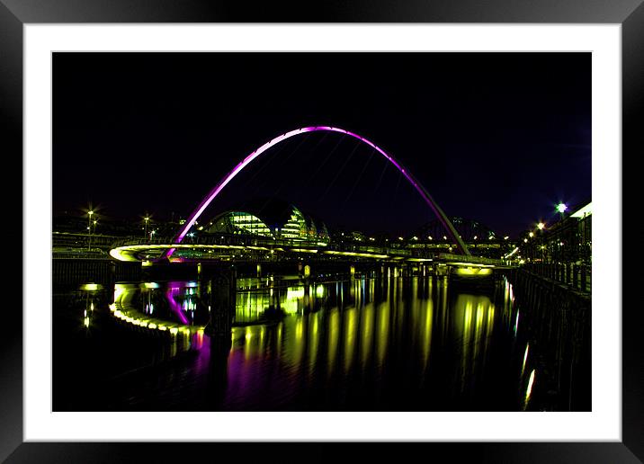 newcastle quayside Framed Mounted Print by Northeast Images