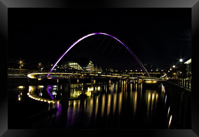 newcastle quayside Framed Print by Northeast Images