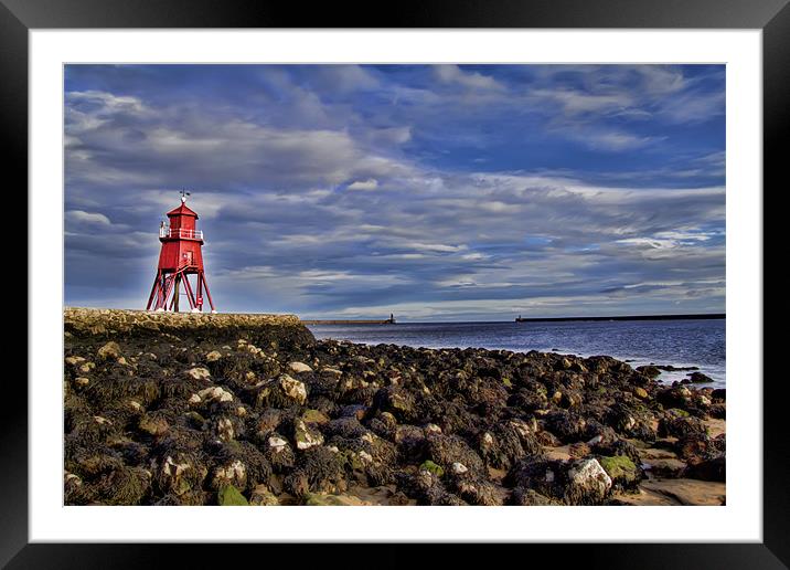 south shields groyne Framed Mounted Print by Northeast Images
