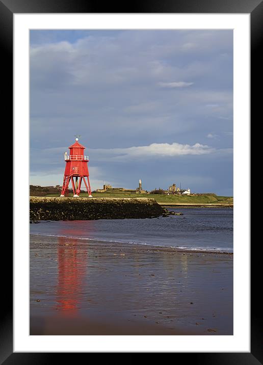 south shields groyne Framed Mounted Print by Northeast Images
