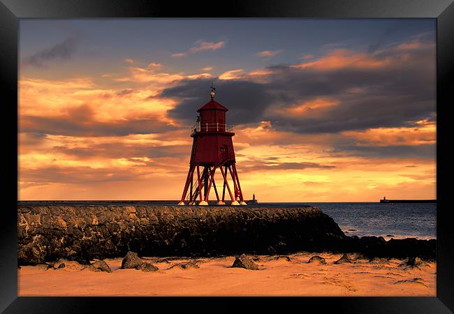 south shields sunrise Framed Print by Northeast Images