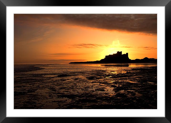 Bamburgh Castle Framed Mounted Print by Northeast Images