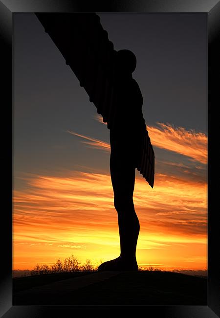 angel from the flames Framed Print by Northeast Images