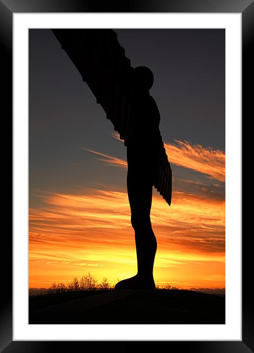 angel from the flames Framed Mounted Print by Northeast Images