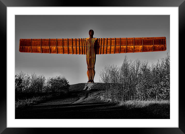 Majestic Angel of the North  Framed Mounted Print by Northeast Images