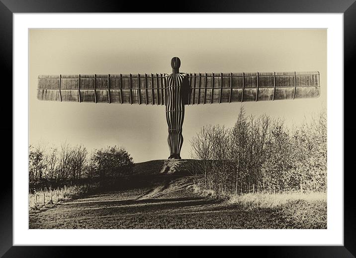 Angel of the north Framed Mounted Print by Northeast Images
