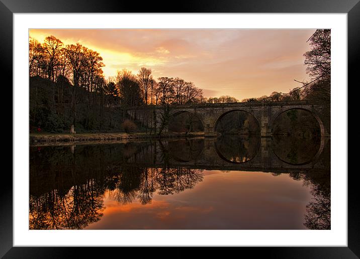 Prebends Bridge Durham Framed Mounted Print by Northeast Images