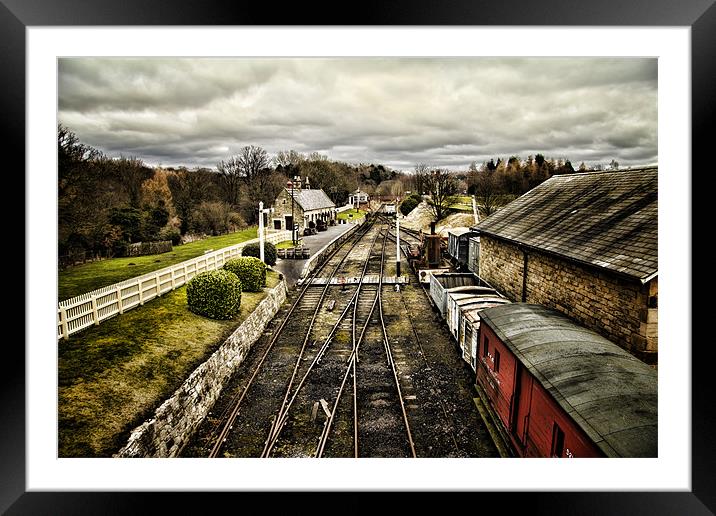 Beamish railway Station Framed Mounted Print by Northeast Images