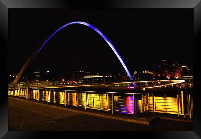 millennium Bridge Framed Print by Northeast Images