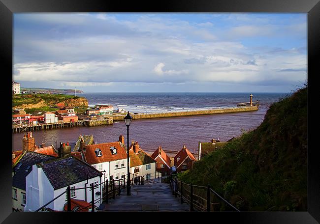 Whitby Steps Framed Print by Northeast Images