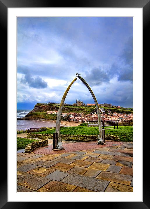 whitby whale bones Framed Mounted Print by Northeast Images