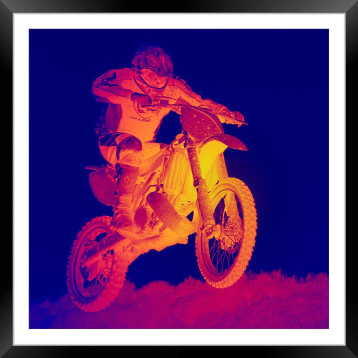 motocross Framed Mounted Print by Northeast Images