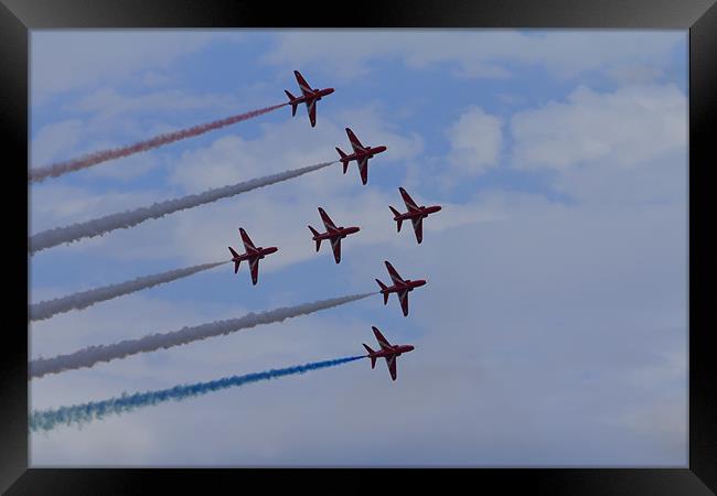 Red Arrows Framed Print by Northeast Images