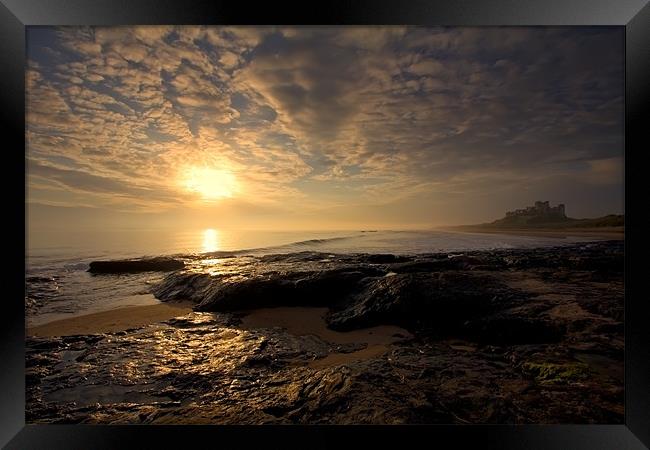 Bamburgh Sunrise Framed Print by Northeast Images
