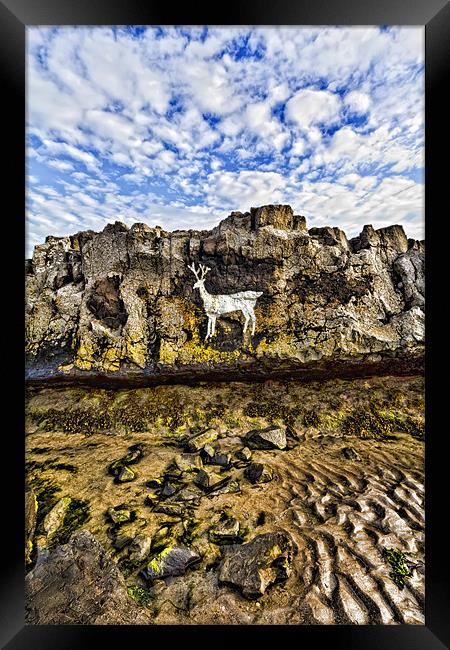 Stag Rock Framed Print by Northeast Images