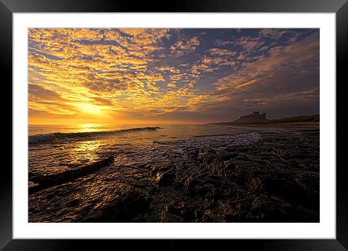 Bamburgh Castle Framed Mounted Print by Northeast Images