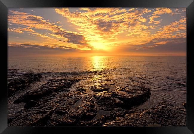 rocky sunrise Framed Print by Northeast Images