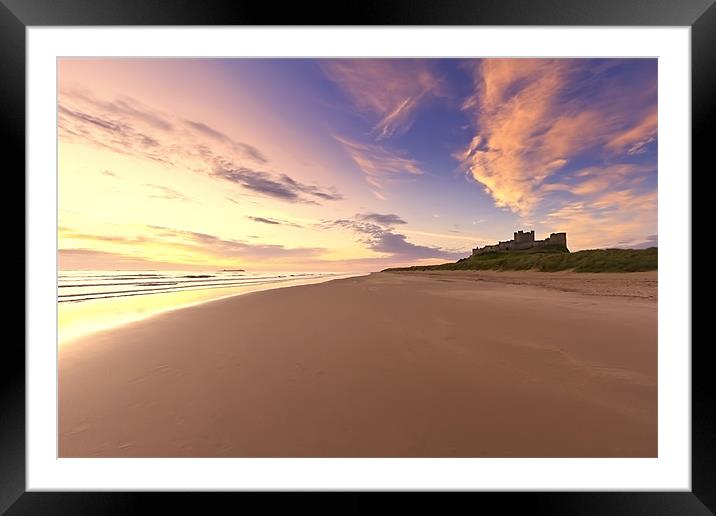 Bamburgh Castle Framed Mounted Print by Northeast Images