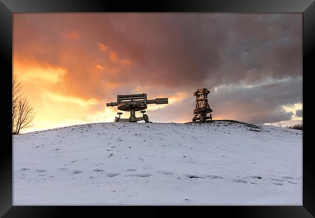 Consett Sculptures Framed Print by Northeast Images