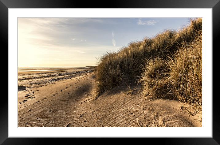 Bamburgh Beach Framed Mounted Print by Northeast Images